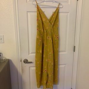 Yellow floral jumpsuit